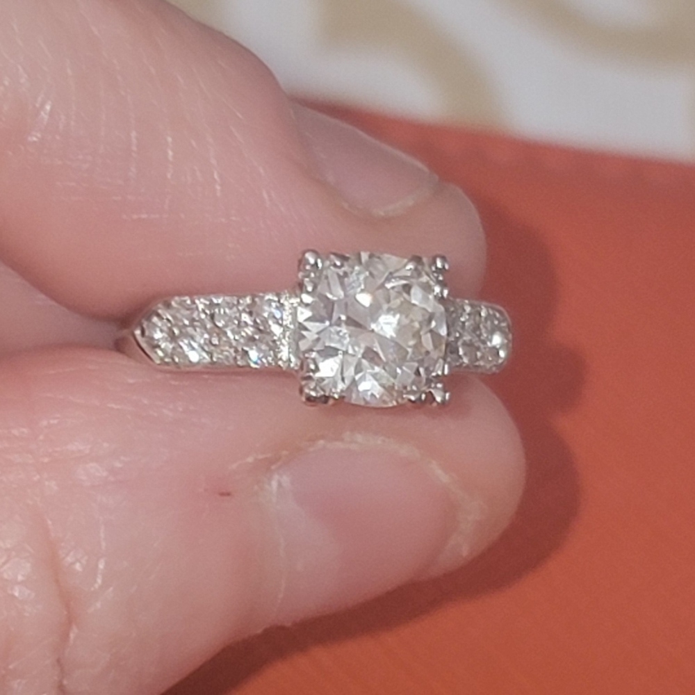 Platinum & Antique Diamond Ring